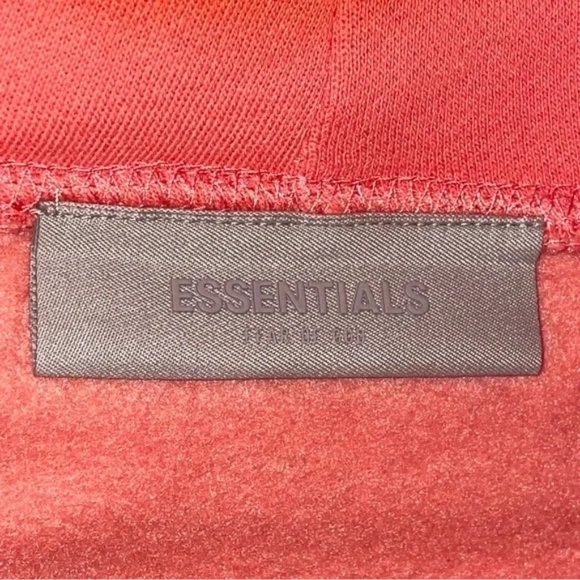 Fear of God Essentials Hoodies Pullover Coral FW22 - Picture 9 of 12